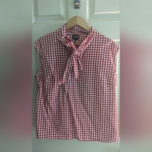 Retrolicious Bow Top Red Gingham 2X